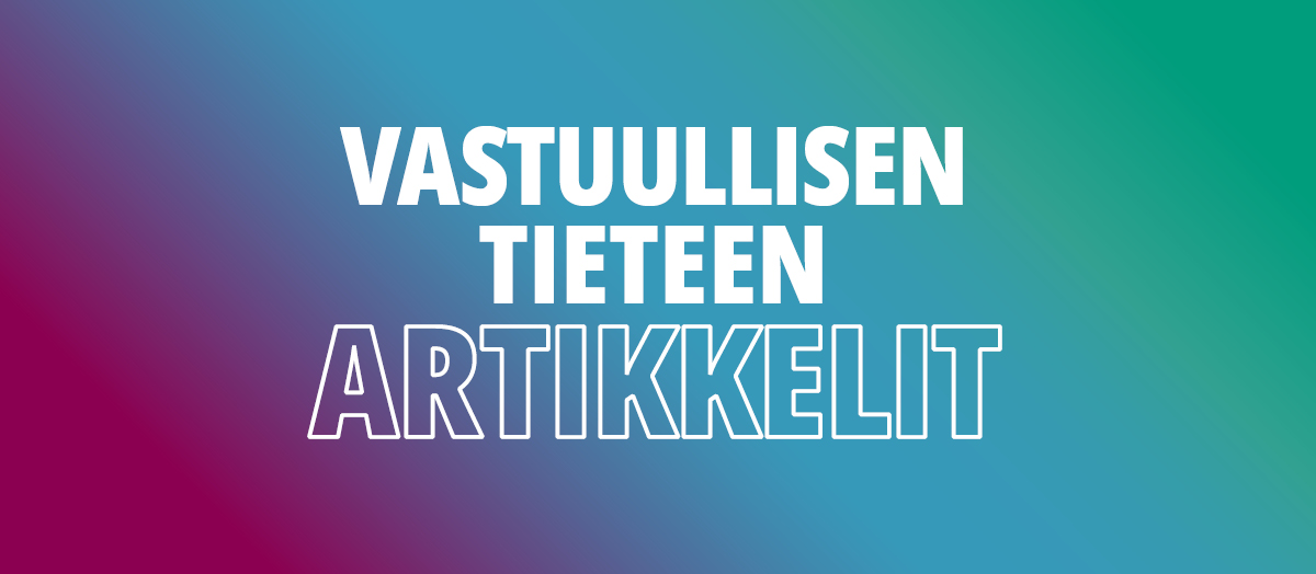 Vastuullisen tieteen artikkelit