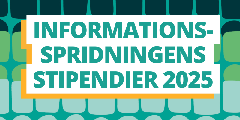 Text: Informationsspridningens stipendier 2025.