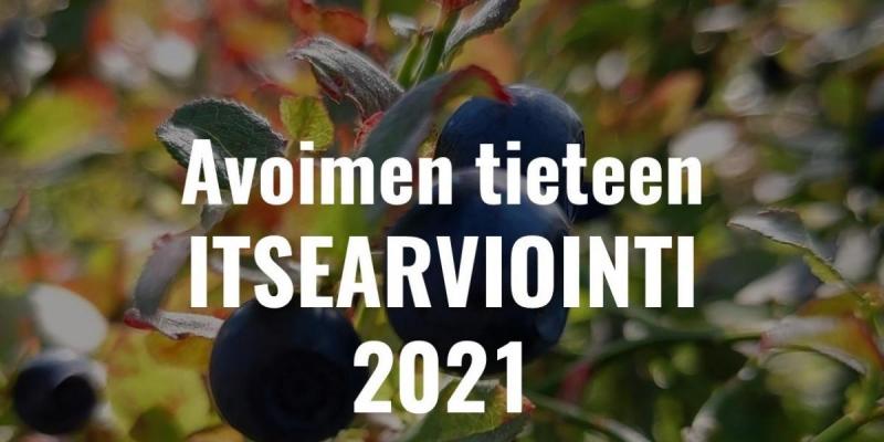 Avoimen tieteen itsearviointi 2021. Mustikoita.