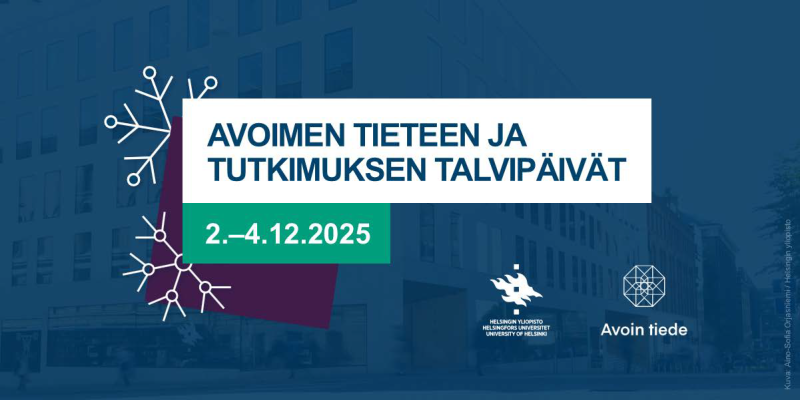 Teksti: Avoimen tieteen ja tutkimuksen talvipäivät 2025.