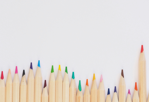 Stock photo of crayons.