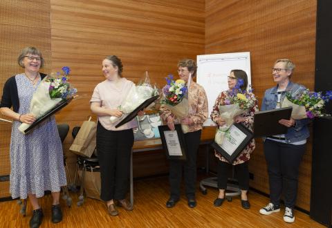 Matleena Laakso, Maria Ehrnström-Fuentes, Kaisa Puttonen, Leena Elenius & Riitta-Liisa Karjalainen.