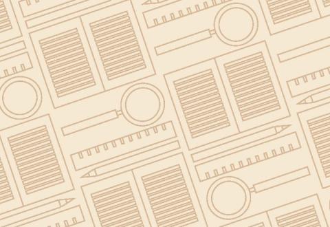 Suurennuslasi, kynä ja viivoitin. Kuva: Anne Haapanen